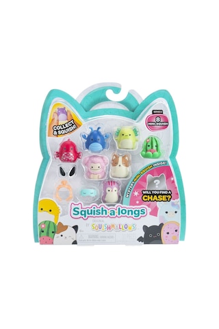 Squishmallows Squish-a-longs 8 Figür + Yüzük Set Seri 2 Al0065