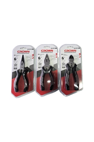 Crown Profesyonel Pense Yankeski Kargaburun Set 160 Mm