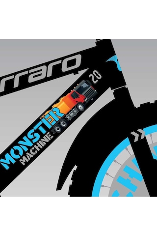 Carraro Monster 16 Jant Çocuk Bisikleti Siyah - Gri