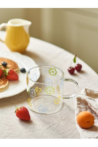 Roomi 450 Ml Borosilikat Cam Bardak Saplı 245079467 Beyaz