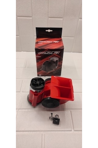 Ferrari Korna Kırmızı 12v 2 Yıl Garantili Kompresörlü F1 Korna