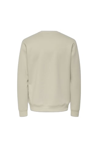 ONLY & SONS Onsluca Lıfe Reg Ls Crew Sweat Erkek Gray Sweatshirt - 22035201 Gri