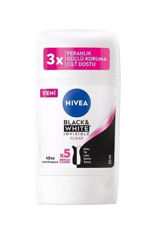 Nivea Women Black&White İnvisible Clear Stick Deodorant 50 ml