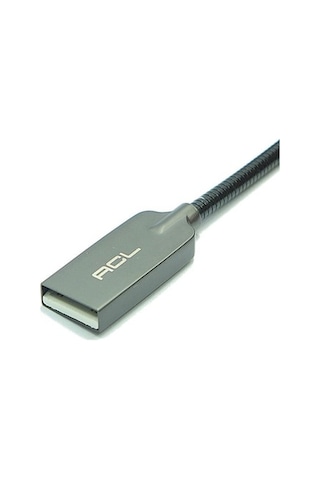 Acl 2.1 Metal Başlıklı Örgülü Lightning Apple iPhone Uyumlu Usb Hızlı Ş