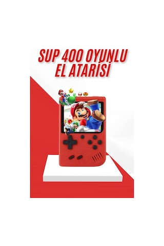 Nostalji Oyunlu Mini Atari Gamebox 400 Oyunlu El Atarisi Diğer
