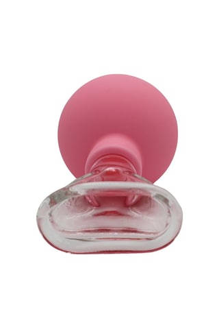 Silikon Vakumlu Yüz Ve Gülümseme Çizgisi İçin Cam Masaj Kupası Pembe Renk