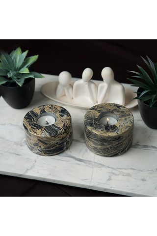 Candela Dekoratif Mumluk Çok Renkli