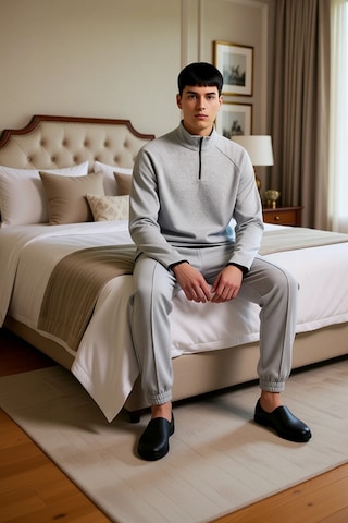 Frm Unisex Ottoman Dokulu Fermuarli Lounge Giyim Takımı Fonksiyonel D gri