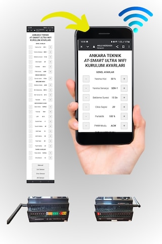 24 Kanal At-smart Ultra Wıfı Akıllı Merdiven Modülü+3 Adet Profesyonel Lazer Sensör