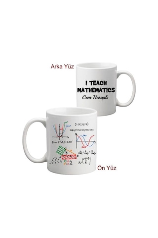 Matematik Öğretmenine Öğretmenler Günü Hediyesi Kupa Bardak