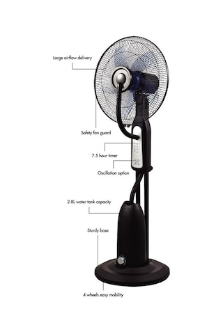 Dlc TSP40-RC Bakır Motorlu Uzaktan Kumandalı Buharlı Ayaklı Vantilatör