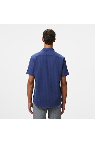 Nautica Erkek Lacivert Classic Fit Gömlek Düz W55412t Lacivert