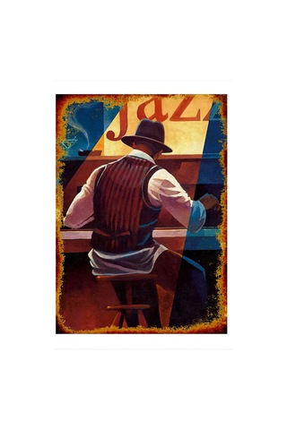 Bedeko Jazz Müzik Ve Piyano Hediyelik Mdf Tablo 50 Cm X 70 Cm