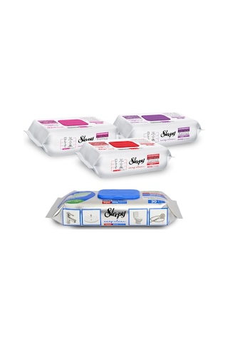 Sleepy Easy Clean Çiçek Serisi&süper Kireç Sökücü Yüzey Temizlik Havlusu&mendili 3x100+30 Tekli