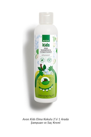 Kids 2 Si 1 Arada Çocuklar İçin Elma Kokulu Şampuan Ve Saç Kremi 200 Ml. Tüm Saçlar