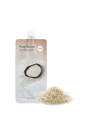 Missha Pure Source Pocket Pack Rice Ölü Derileri Arındıran Aydınlatıcı Pirinç Peelingi 10 ML