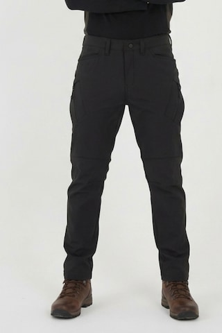 Onz Mrt Erkek Siyah Su Ve Rüzgar Geçirmez İçi Polarlı Kışlık Outdoor Softshell Pantolon Antrasit - Siyah