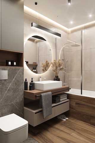 Nuun Dekor 80cm Beyaz Ledli Banyo Lavabo Ofis Kuaför Makyaj Aynası - Trafolu Beyaz