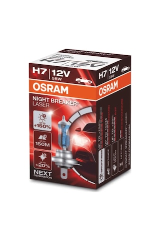Osram Araç Lambası H7 Osram Night Breaker Laser +150% 64210nl 151280696