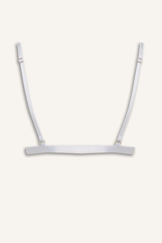 Defacto Dantel Detaylı Saten Kapsız Pedsiz Balensiz Bralet G1139ax26spbe550 Mavi-be550