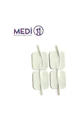 Kablolu Tens Cihazı Elektrodu 5X5 Cm 4 Lü Paket Elektrot Pedi
