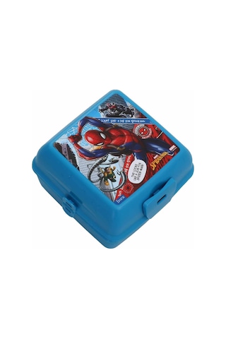 Spiderman 4 Bölmeli Plastik Beslenme Kutusu Mavi Otto-42574