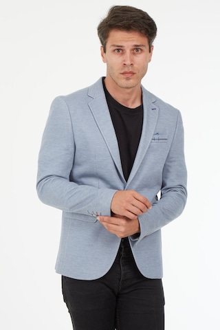 Sposo 5126 Dar Kalıp Yarım Astarlı Gri Erkek Blazer Ceket Gri