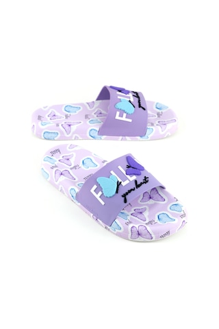 Gezer Kadın Yazlık Pu Rahat Taban Ev Banyo Havuz Plaj Terlik Lila