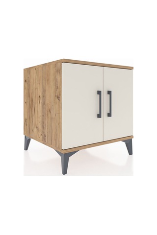 Kronos Komodin 2 Raflı 2 Kapaklı 60x59x64 Çam-aytaşı Atlas Çam