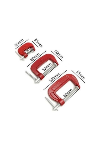 Doğrama Ve Metal Sıkma Sıkıştırma İçin 3lü Mini Mengene Aparat