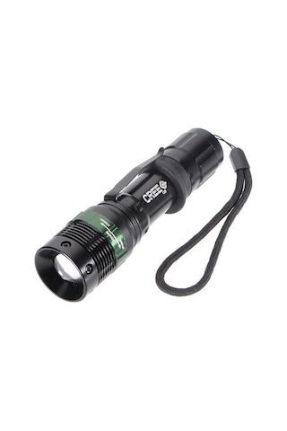 Wealthglow Guangdong Spirit Cree Q5 Led 1000lm 7w Zumlanabilir 18650 Aaa El Feneri Siyah