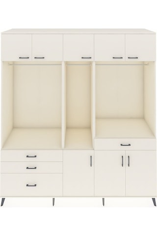 Kronos Dolap 8 Raflı 4 Çekmeceli 3 Askılı 220x59x243 Aytaşı-aytaşı/aytaşı Aytası/aytası