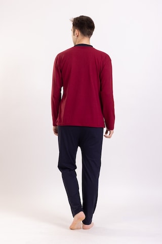 Pemilo Erkek 980 Uzun Kol Süprem Pijama Takımı Bordo Bordo