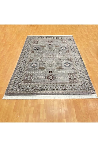 Şirvan Desenli 200 X 300 İpek Halı Gri