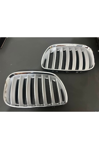 Bmw X5 E53 Krom Titan Ön Panjur Takımı Sağ Sol Böbrek Izgara 2 Parça