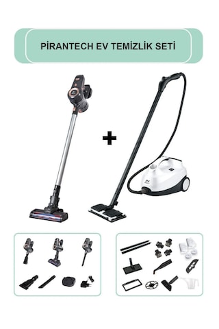 Pirantech CB-107C Buharlı Temizleyici + ES94 Temizlik Seti
