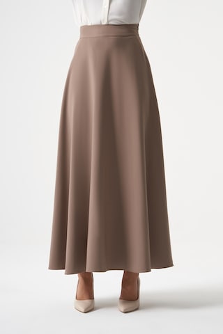 Basic Kloş Bej Etek 001