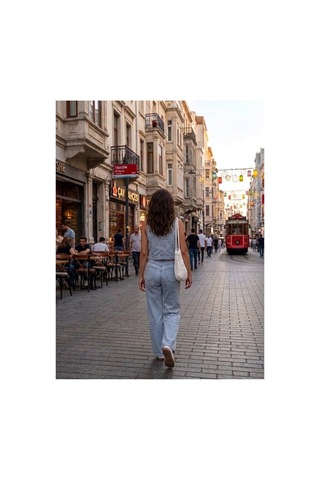Zdnjeans Kadın Beyaz Derin V Yaka Ve Yırtmaç Detaylı Elbise