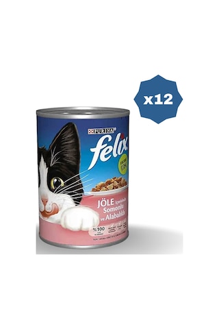 Felix Konserve Kedi Maması Somonlu 400 Gr - 12 Adet