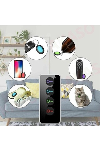 Maoyaya Ve Metre Menzilli Kayıp Arayıcı Kablosuz Işıklı Geeroyoo Eşya Bulucu Arada Anahtar Alarmı 4'ü 1 - Ra