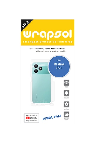 Realme C51 Arka Ve Yan Koruyucu Poliüretan Film