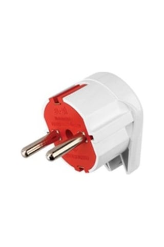 90 Derece Açılı L Tipi Erkek Fiş 250v Elektrik Bağlantısı İçin Uygun