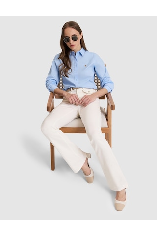 Pierre Cardin Kadın Açık Mavi Gömlek Desenli 50328627-vr003