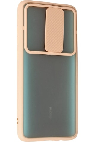 Newface Xiaomi Redmi Note 8 Pro Kılıf Palm Buzlu Kamera Sürgülü Silikon Semeglbl - 3 - Pembe