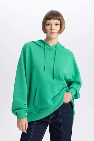 Defacto Oversize Geniş Kalıp Polo Yaka Sweatshirt B7834axnsgn48 Yeşil
