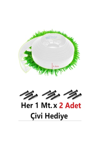 Mgf Çim Ayırıcı 25 Mt Beyaz Çim Sınırlayıcı Taş Toprak Ayıracı