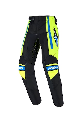 Alpinestars Kids Racer Nomur Çocuk Kros Motosiklet Pantolonu Siyah Mavi Sarı