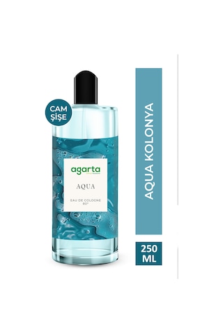Agarta Cam Şişe 80 Derece Aqua Kolonya 250 ML