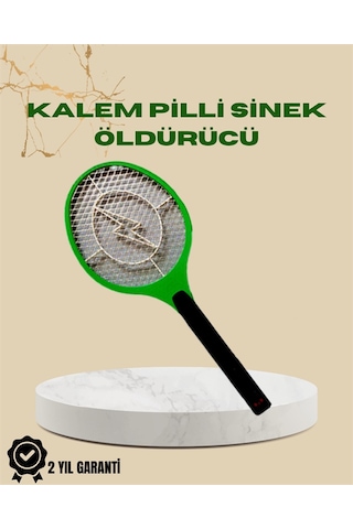 Yüksek Gerilimli Elektronik Sinek Öldürücü Pil İle Çalışan, Güvenlik Izgaralı - Bayi Depom