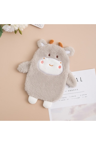 Gözleri Kısık Pembe Tavşan, Sıcak Su Torbası, Hayvan, Çizgi Film, Fermuar Diğer